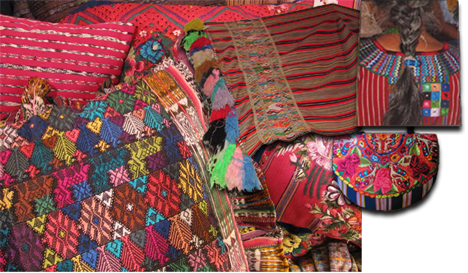 textiles collage